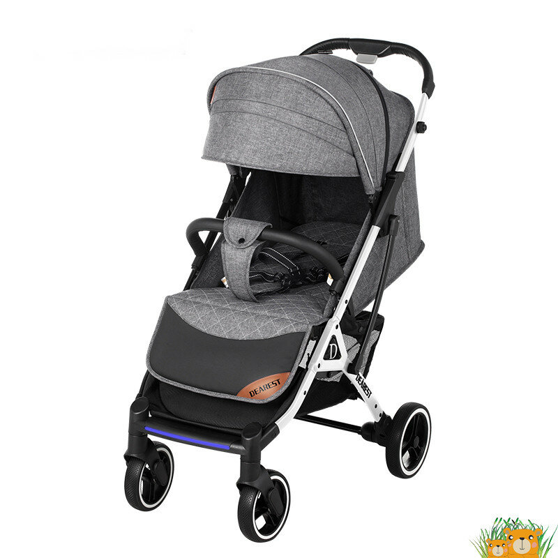[EU Direct] DEAREST 819 Baby Cart 3 in 1 Children Cart Adjustable Shopping Car Windproof Carriage Re