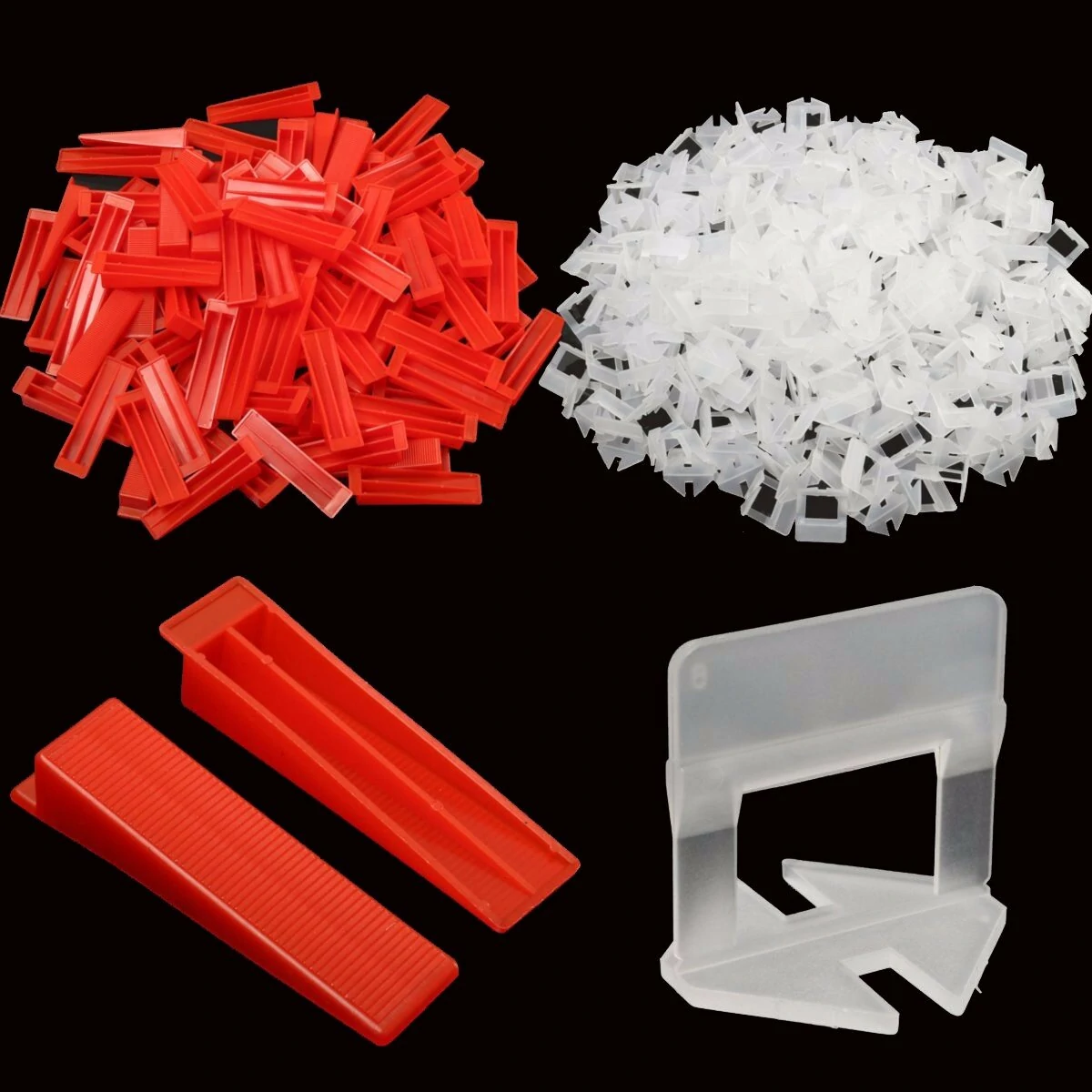 600 tile leveling system wedges and clips spacer plastic tiling tools