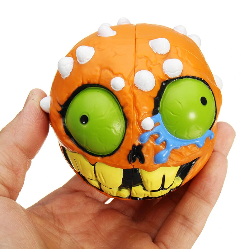 Cartoon style pocket cube fidget skull second order reduce stress gift fun kids adults toys