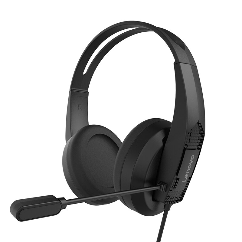 Lenovo G15 Wired Gaming Headphones 50mm Dynamic Driver Surround Sound Bass 3.5mm Wired Headset with 