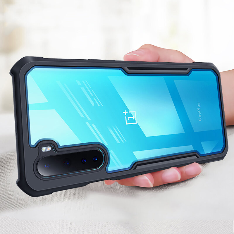 

Bakeey Shockproof Four-Corner Armor with Airbags Transparent Acrylic + Soft TPU Edge Protective Case for OnePlus Nord