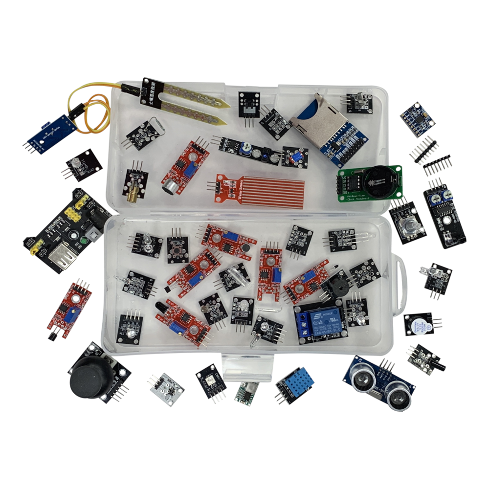 AOQDQDQD® 37 In 1/45 In 1 Sensor Kits Ultimate Starter Kit For Arduino Raspberry Pi Beginner Learning Sensor Module Suit