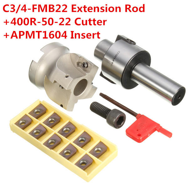 C3//4-FMB22 Holder Face Mill Cutter 400R-50-22 With 10Pcs APMT1604 Carbide Insert
