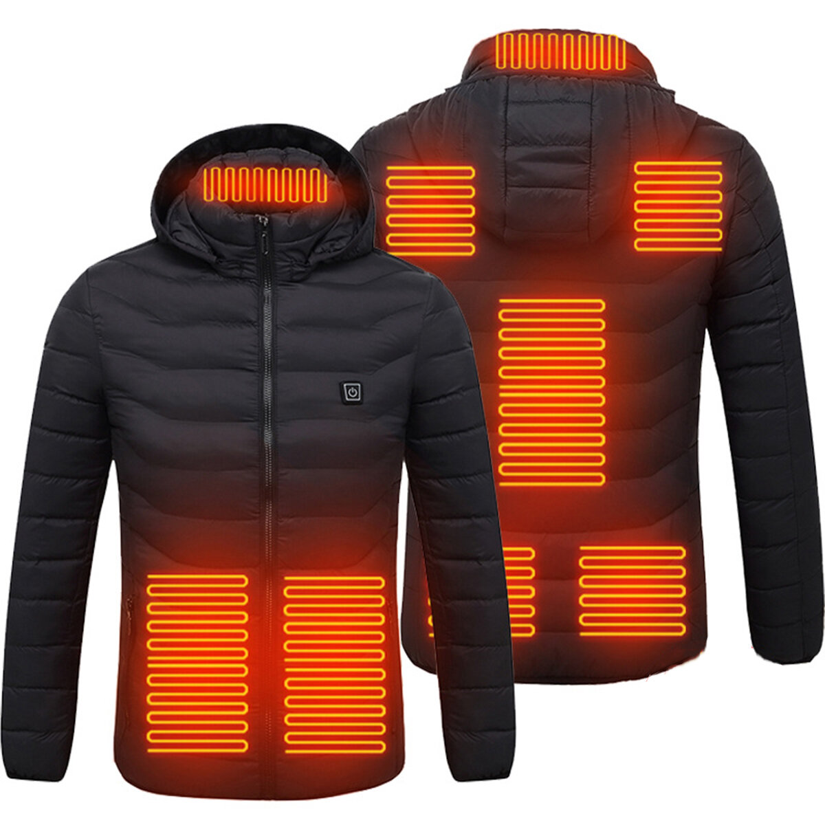 Unisex 8-heating electric vest heated jacket usb winter body warmer ...