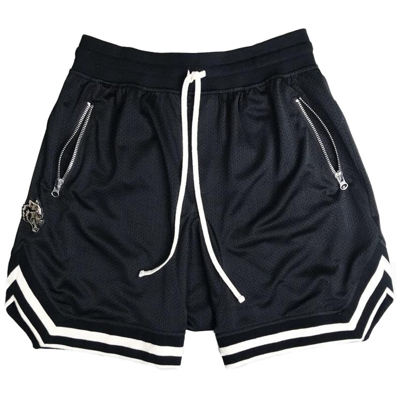 TP-40 Men Athletic Pockets Elastic Waist Polyester Ball Games Exercise Shorts Sport Shorts