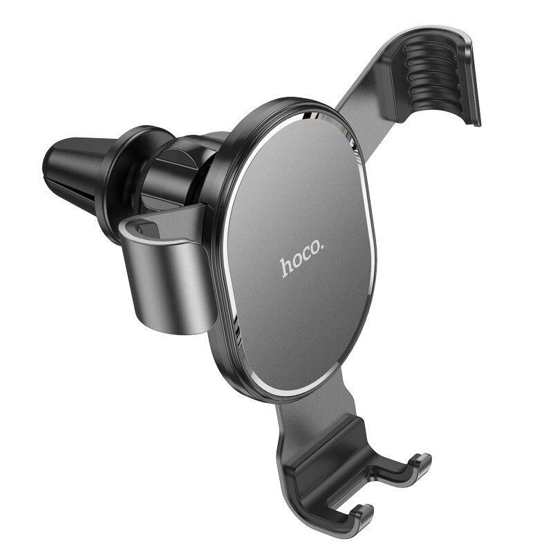 

HOCO CA56 Plus Aluminum Alloy Car Air Vent Bracket Gravity Linkage Mobile Phone Holder Stand for POCO X3 F3 4.5-6.7 inch