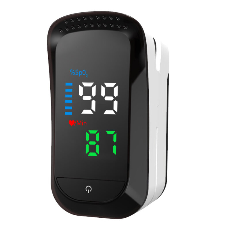 LED Fingertip SpO2 Pulse Oximeter Portable Blood Oxygen Saturation Monitor Heart Rate Monitor