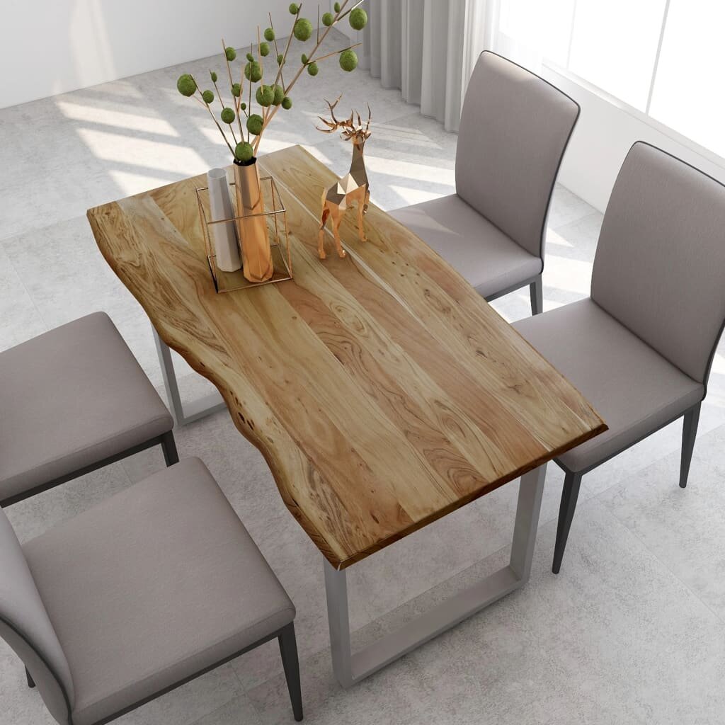 

Dining Table 55.1"x27.6"x29.9" Solid Acacia Wood