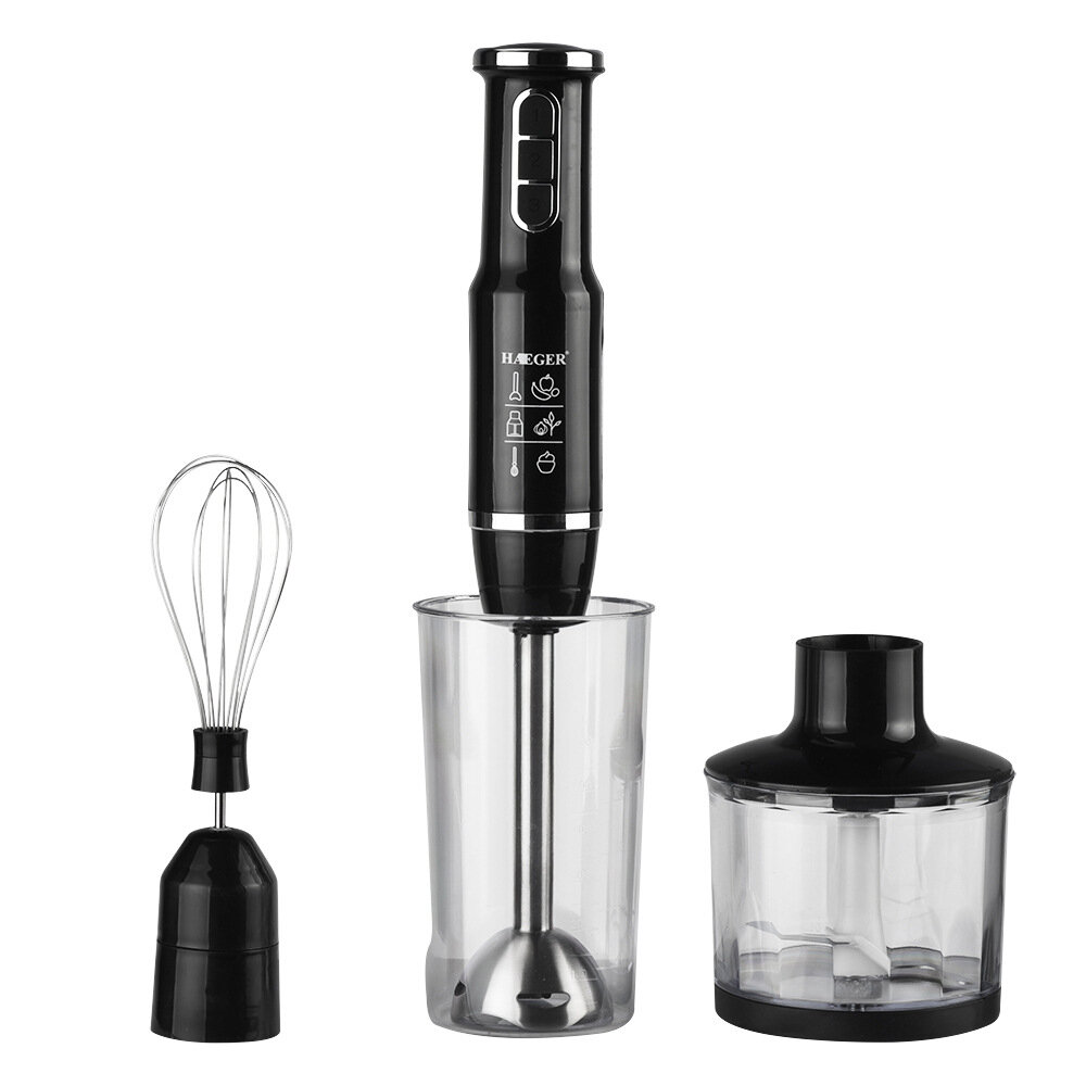 HAEGER HG-282T Stick Blender 750W Mute Operation Hand Stirring Rob with Overheat Protection Design for Beating Eggs, Dou