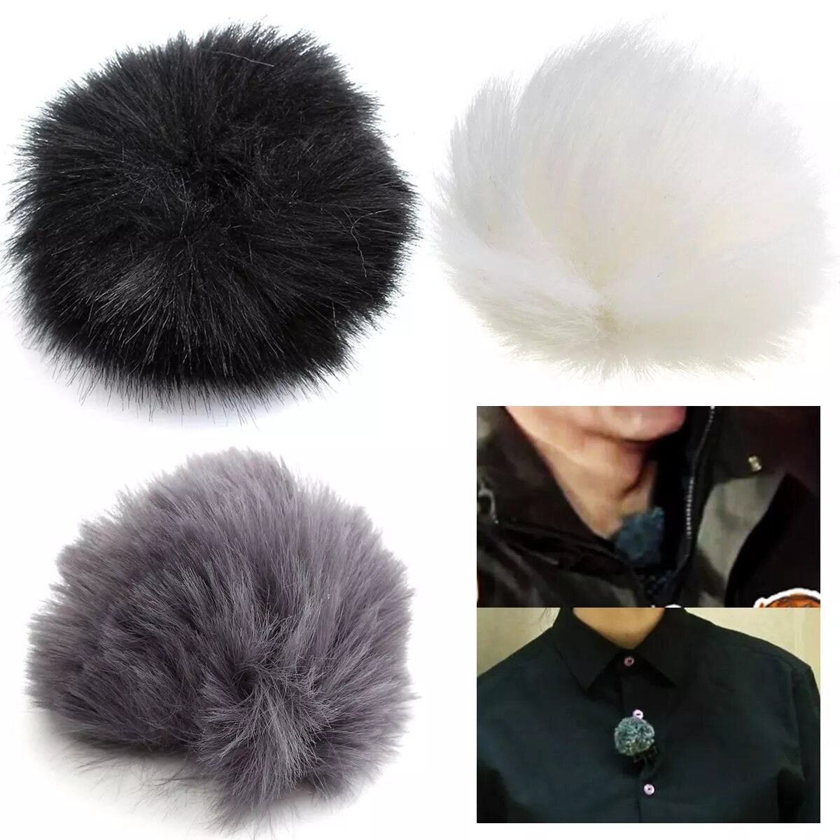 

Bakeey Lapel Lavalier Microphone Furry Windscreen Windshield Wind Muff Soft Comfortable for Lapel Lavalier Microphones M