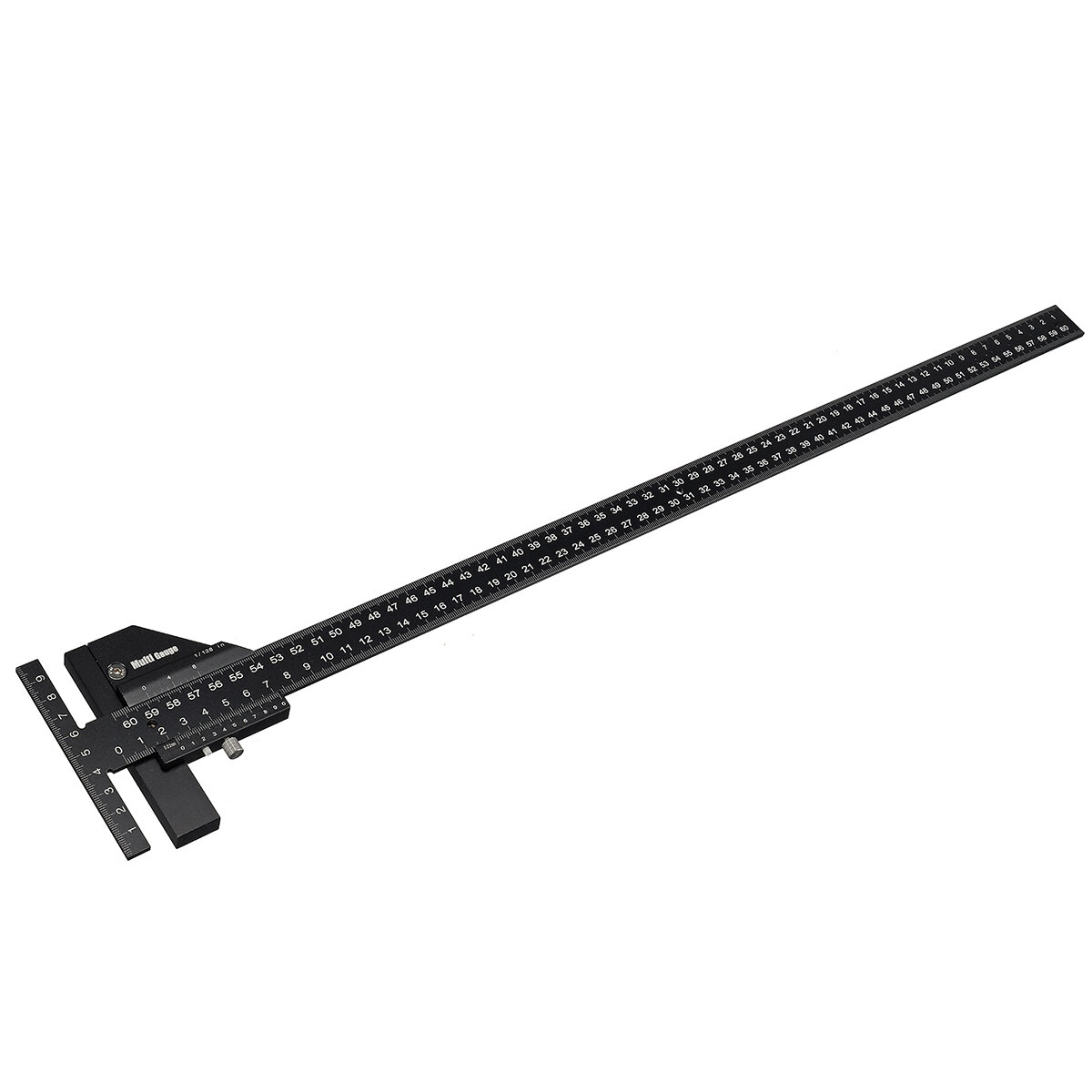 Drillpro 600mm Inch and MM Woodworking Scriber Gauge Precision Woodworking Ruler Measurement Marking