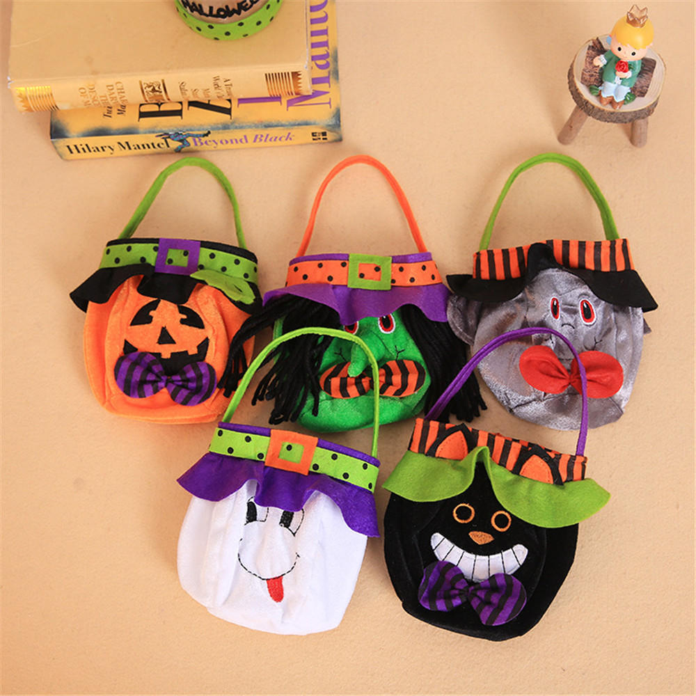 Halloween Hand Bag Witch Pumpkin Bag Cosplay Costumes Candy Bag Decoration Toys