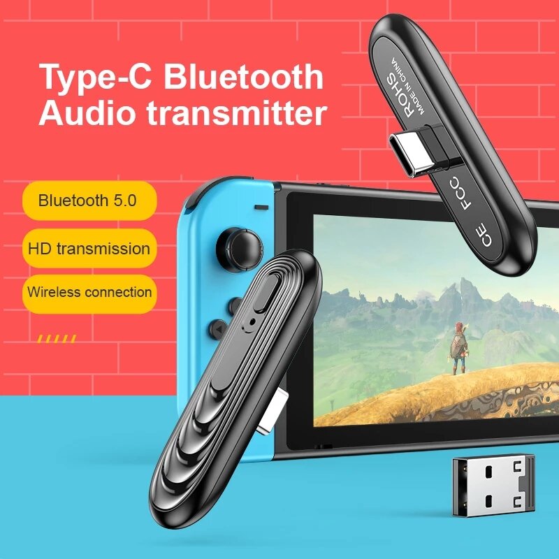 

Bakeey bluetooth V5.0 Audio Transmitter Receiver Wireless Audio Adapter For Nintendo Switch
