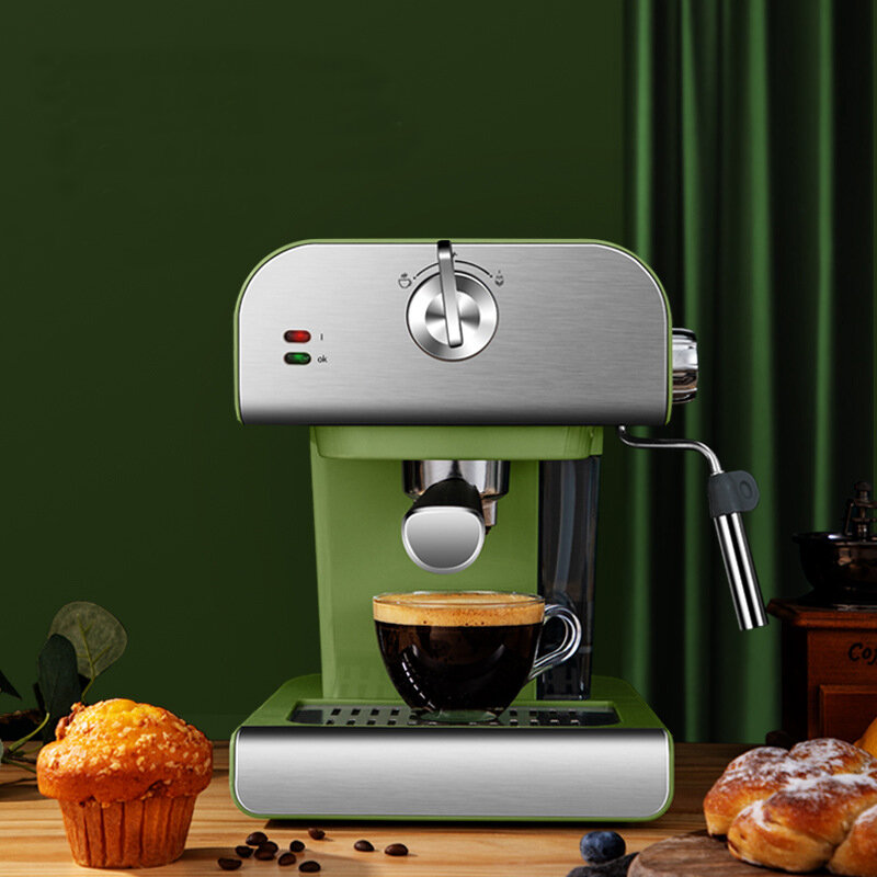 ZZUOM CM6867 850Wエスプレッソコーヒーマシン20バー半自動コーヒースチームミルク泡立て器コーヒーメーカー