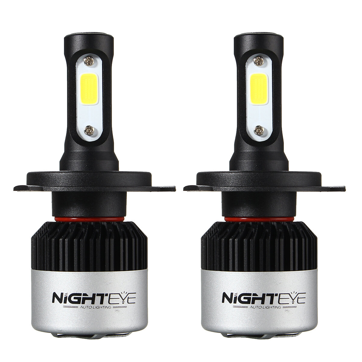 Nighteye Canbus 10000LM H4 LED Headlight Light Bulbs 3 Colour 3000K/6500K/8000K
