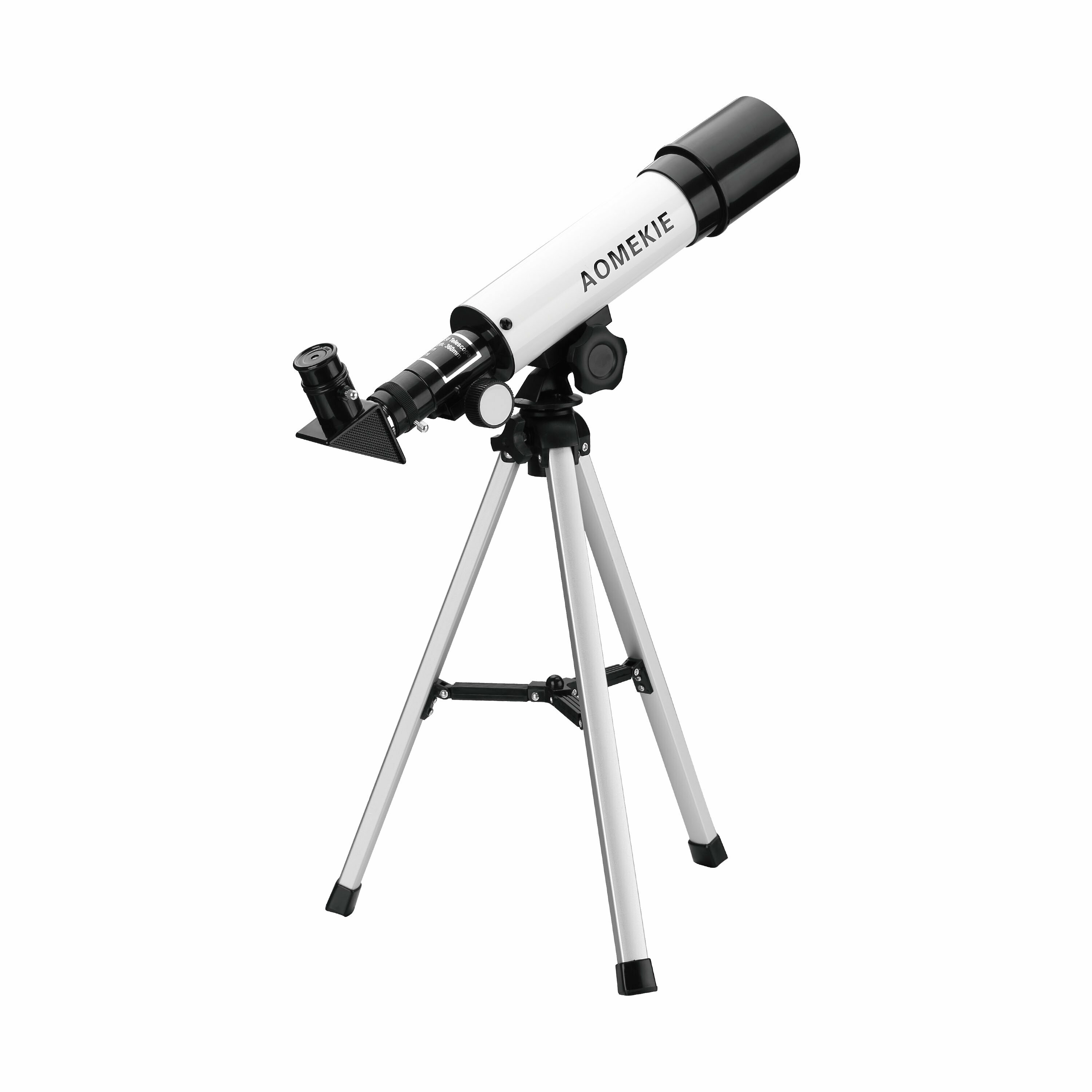 [EU Direto] Telescópio Astronômico AOMEKIE para Crianças 50/360mm Telescópio para Iniciantes em Astronomia com Estojo de Transporte, Tripé, Ocular Retificador de Refração Telescópio AO2008