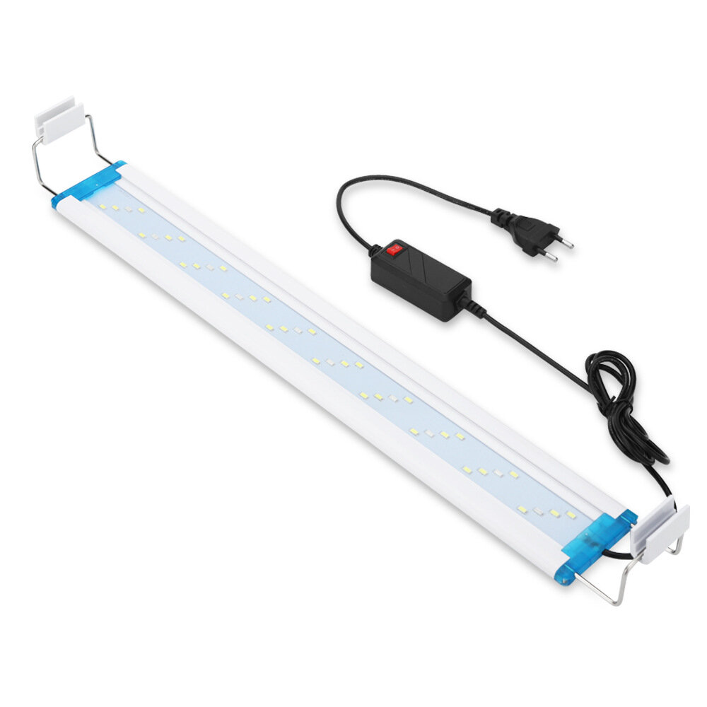 Super Slim LED Aquarium Verlichting Aquatische Plant Licht 18-58 CM Uitbreidbare Waterdichte Clip op