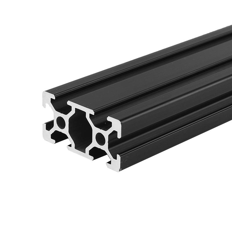 Machifit 450 mm lengte zwart geanodiseerd 2040 T-sleuf aluminium profielen extrusiekader voor CNC