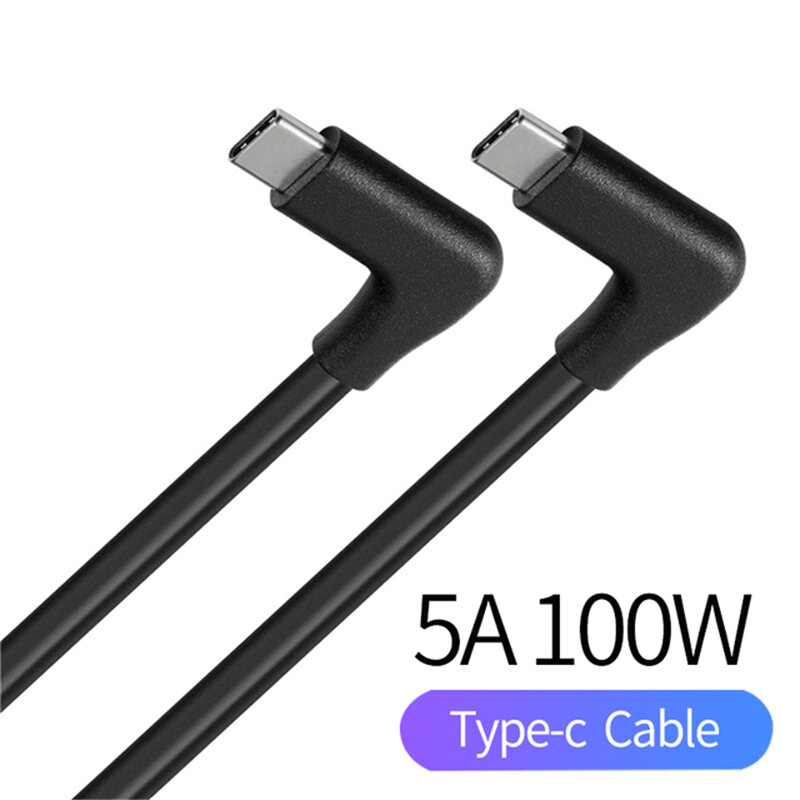 

Bakeey Double USB-C PD 100W Cable USB-C To USB-C 5A Fast Charging Wire Eblow Cord For Laptop Tablet for Samsung Galaxy N