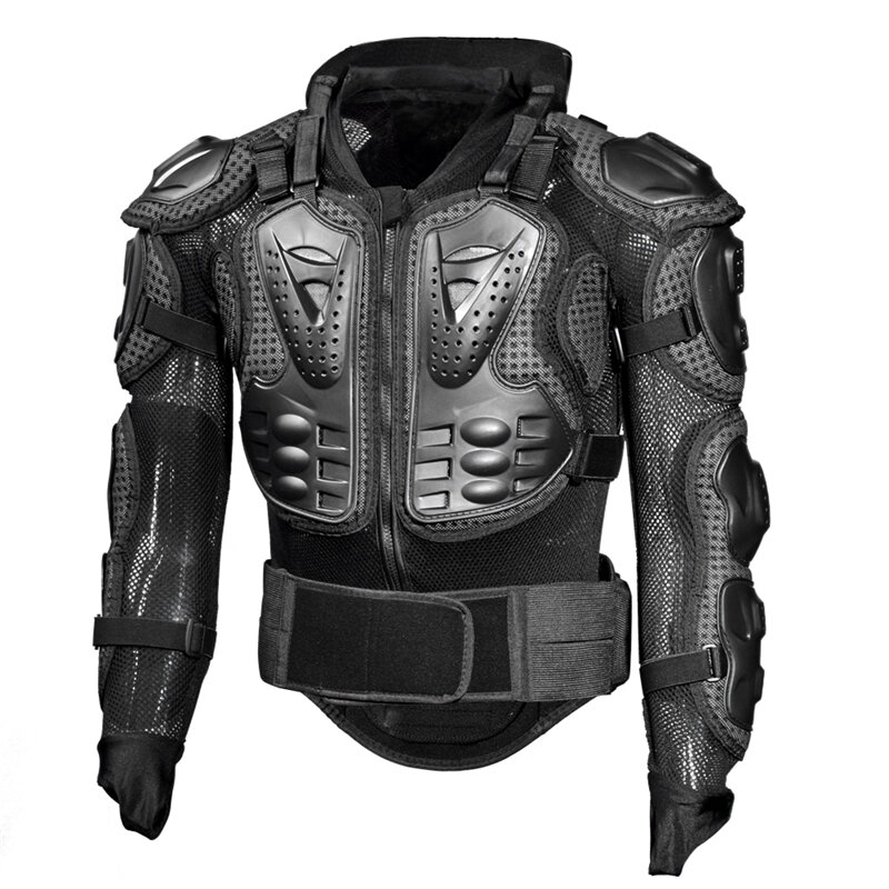 GHOST RACING Motorjas Mannen Full Body Armor Jas Motocross Racing Beschermende kleding Rug Borst Sho