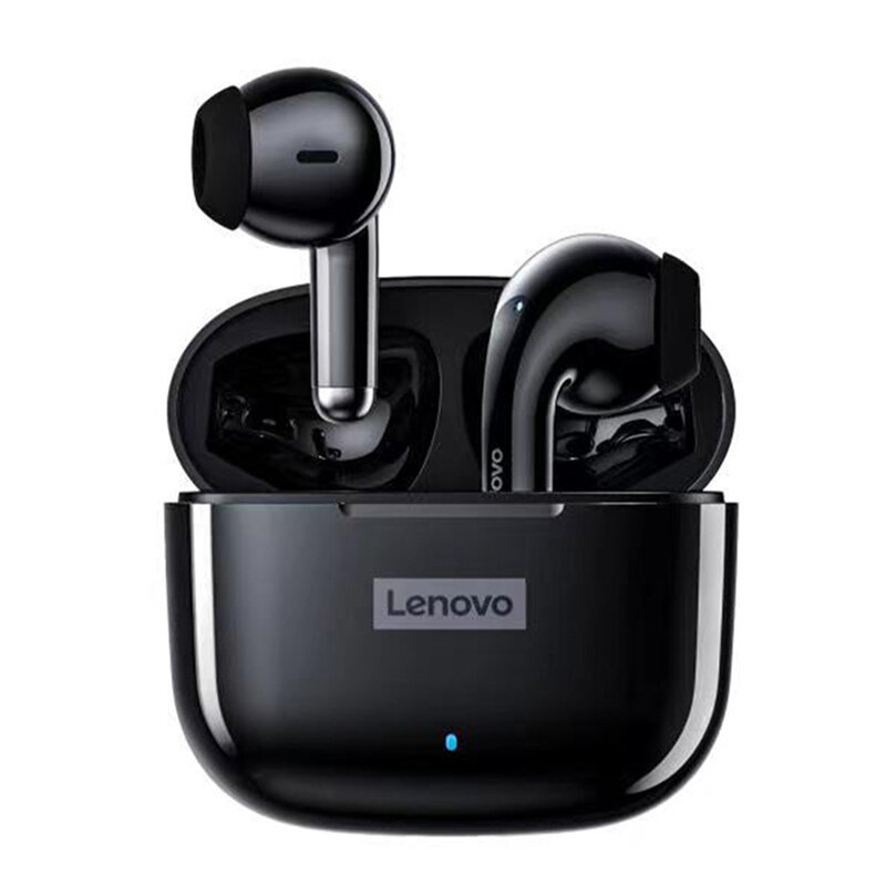 Novo Lenovo LP40 TWS bluetooth 5.1 Fone de ouvido Fone de ouvido sem fio HiFi Estéreo Baixo ENC Redução de ruído Type-C