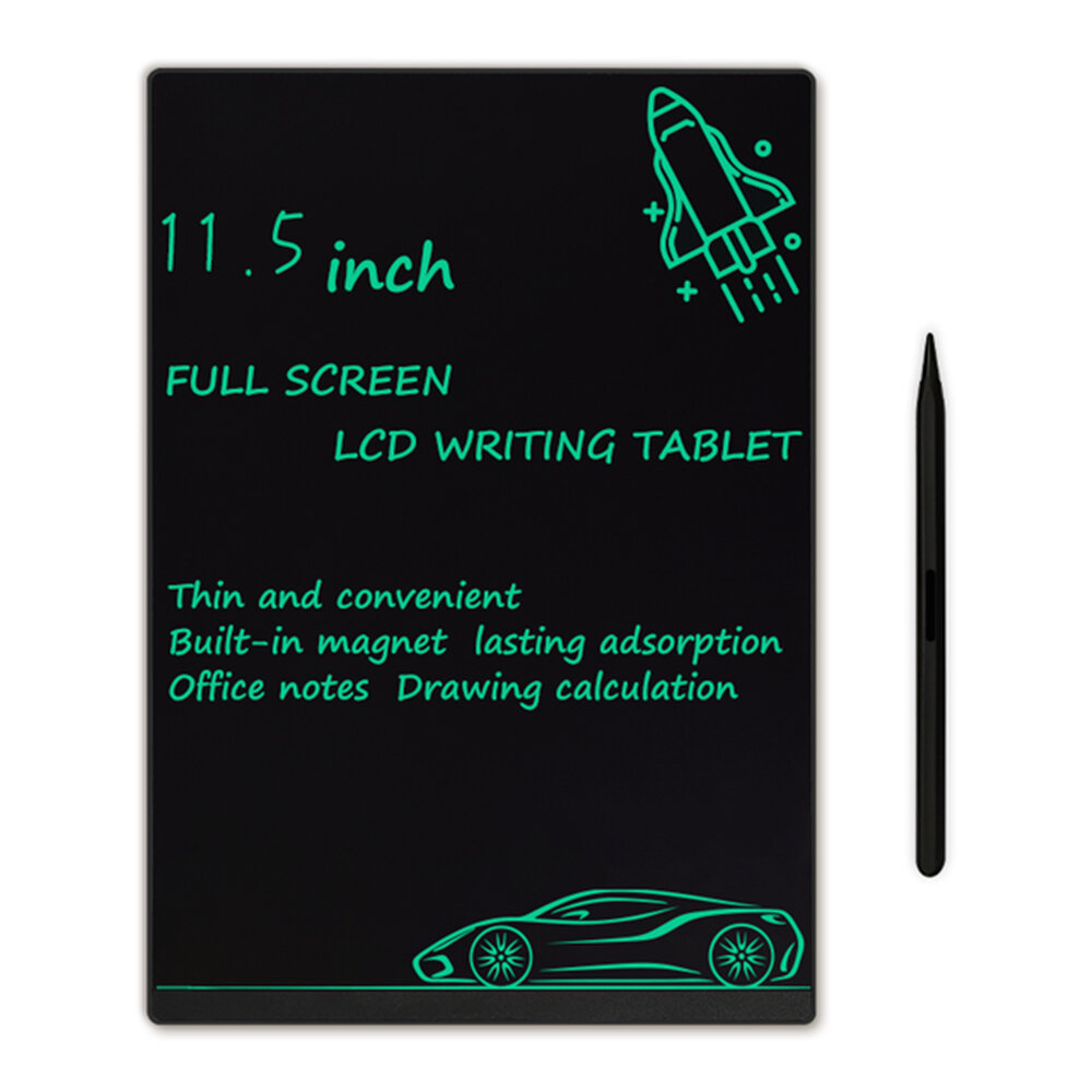 

NUSITE 11,5 дюймов Полноэкранный LCD Пишущий планшет Ультратонкий встроенный Магниты Монохромный блокнот для рисования ш