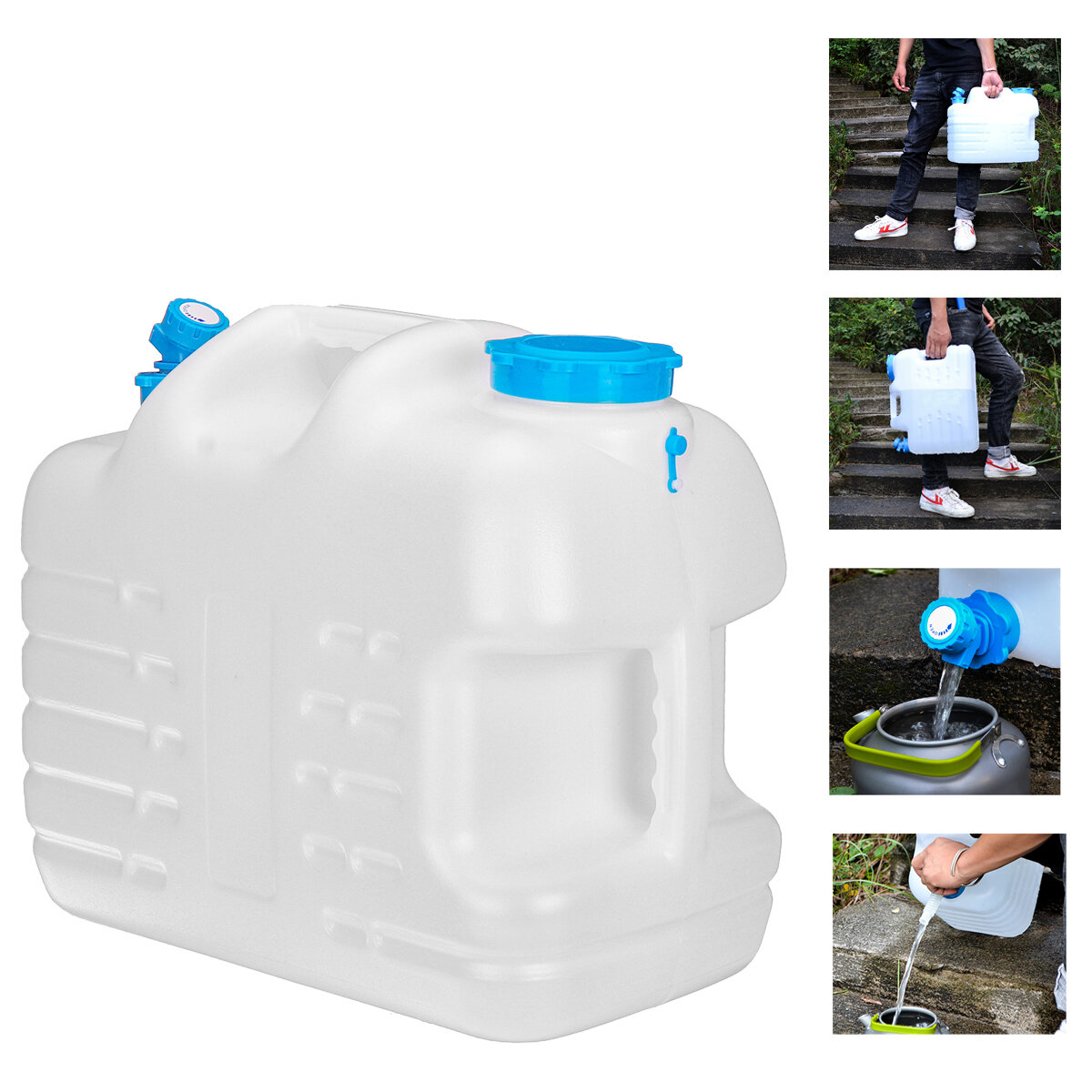Recipiente de água de 16/25/31L, saco de água, garrafa de armazenamento de água potável multifuncional para camping, caminhadas e sobrevivência.