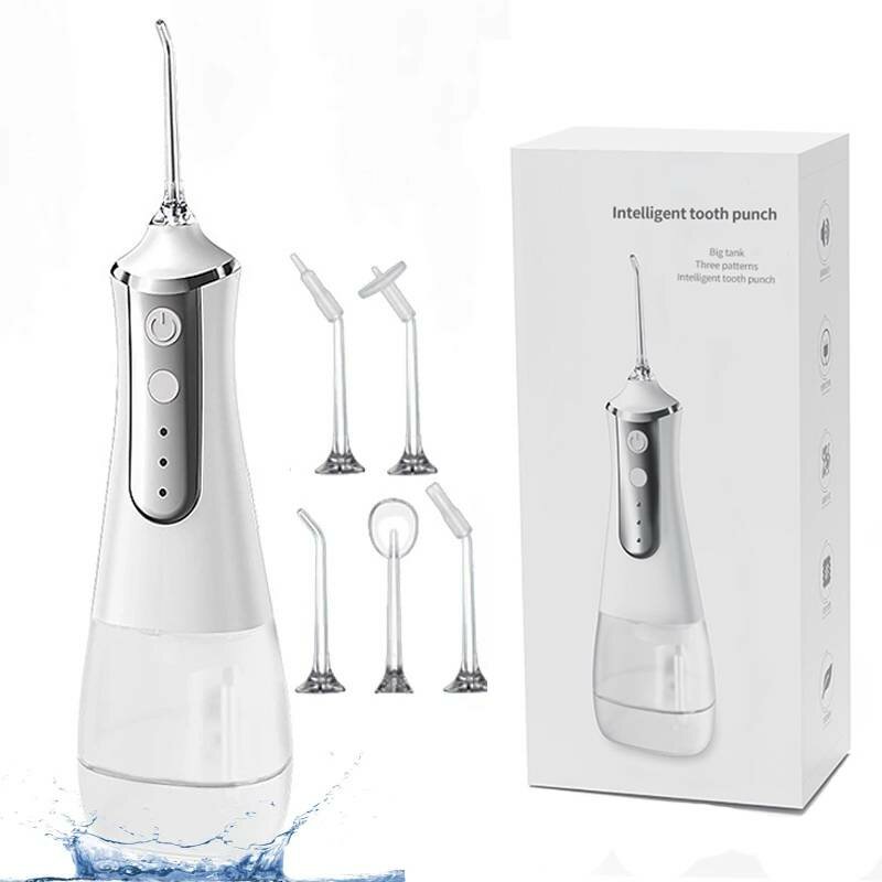 

Электрический очиститель для зубов 350 мл Flosser Water Flosser беспроводной Зубной Ирригатор для полости рта перезаряжа