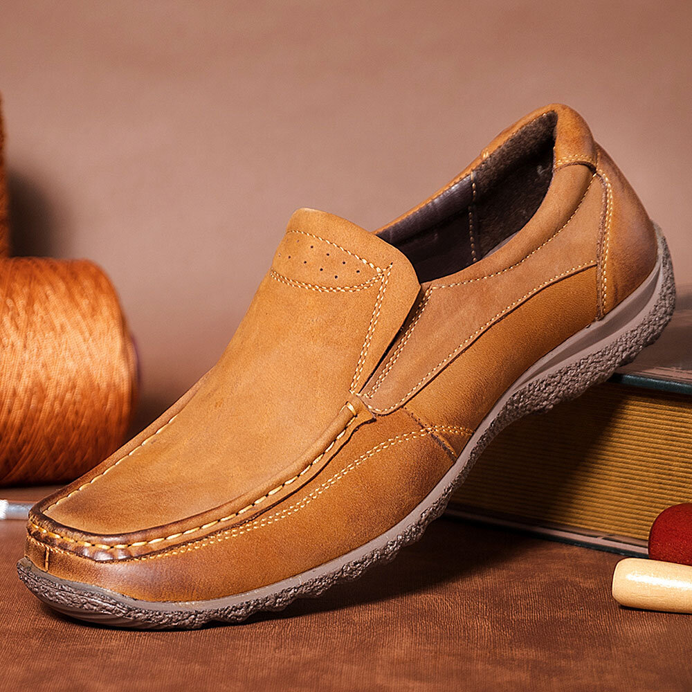 Heren Classic Handgestikte lederen casual zakelijke schoenen