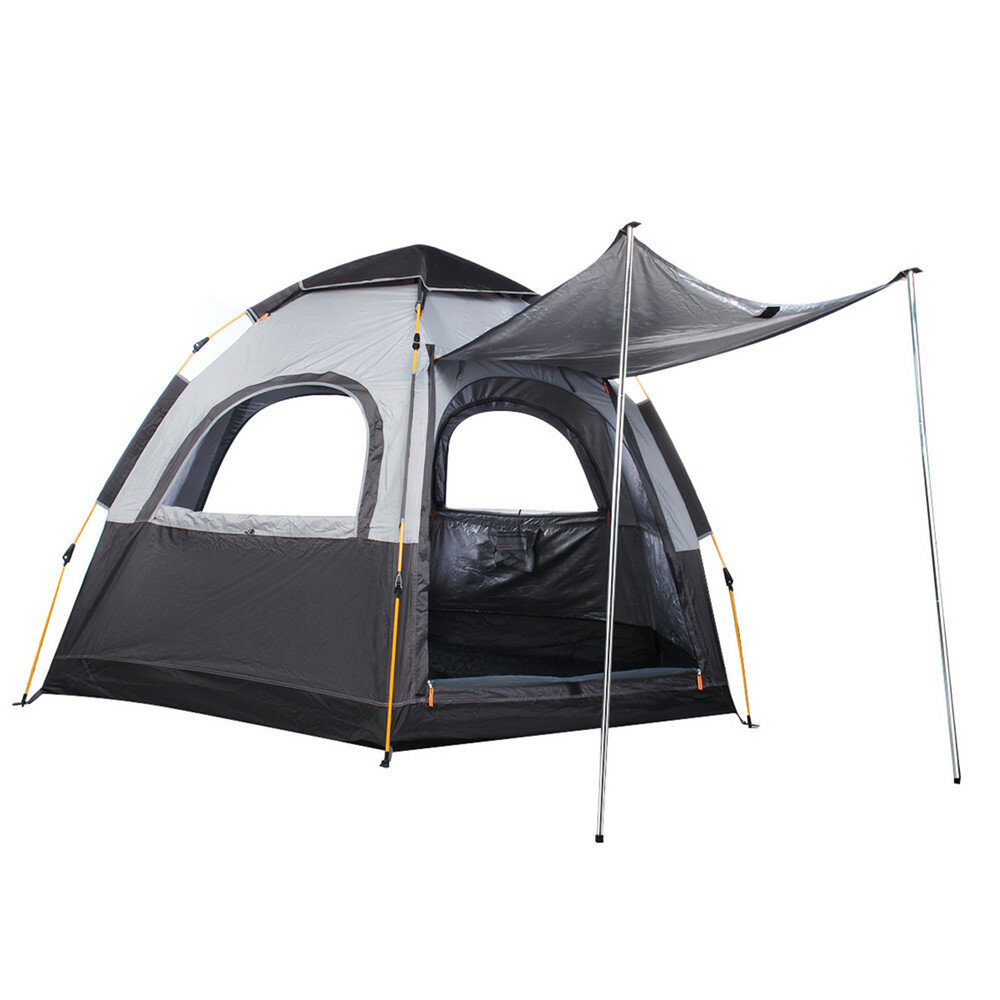 3-4 Persoons Kampeer tent 270x270x150CM 210D Oxford + 190T PU3000MM Kampeer tent UV Bescherming Wate