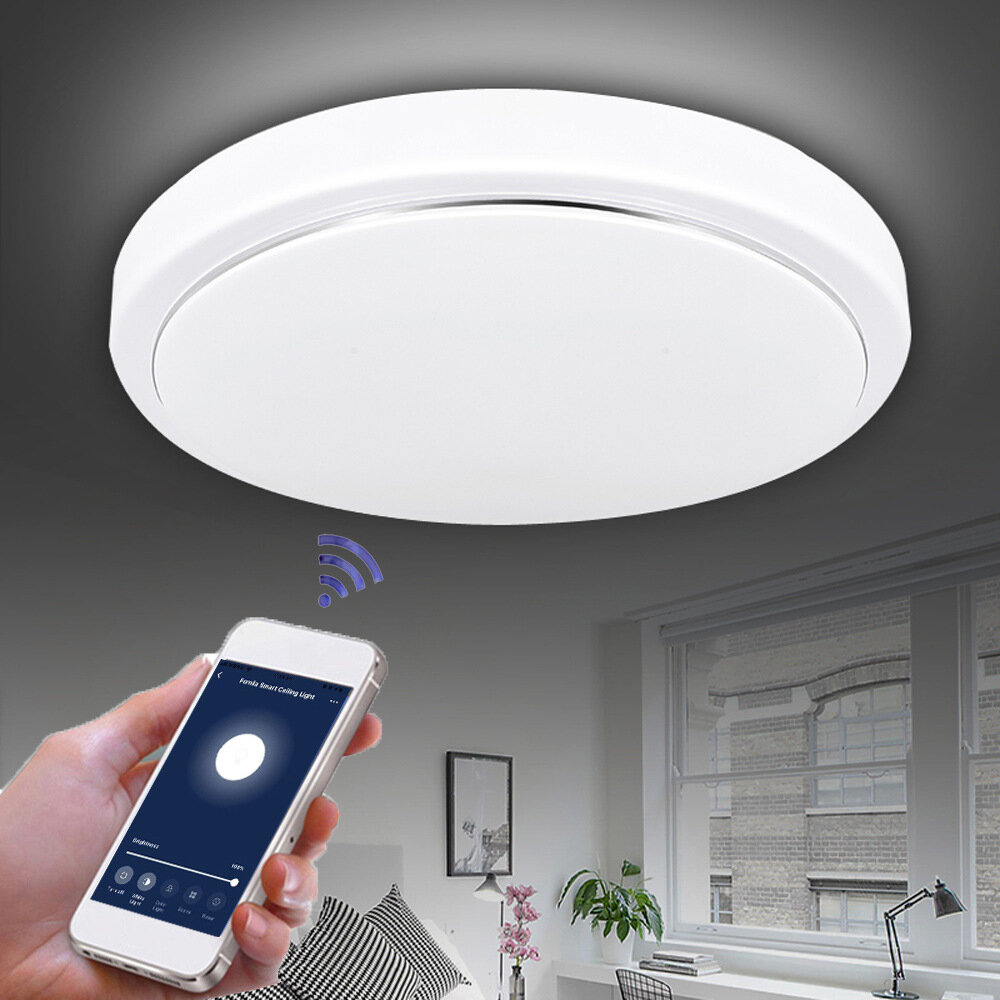 48W CW+WW FYxd005-002 WIFI Smart Ceiling Light AC85-265V Timer Dimmable APP Control Ceiling Lamp Fcmila Bedroom Works wi
