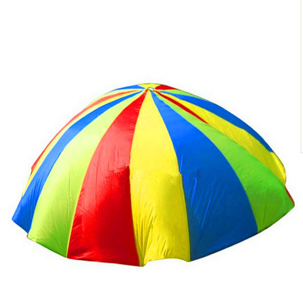 2m?Kind?Outdoor?Regenboog?Paraplu?Parachute Speelgoed Kleuterschool Parent-Child Paraplu Rally