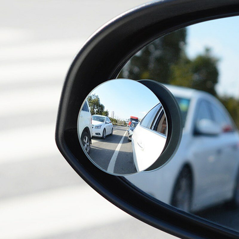 RUNDONG Car Mirror Blind Spot Spiegel Wide Angle Ronde Convex 360 Degree Voor Parking Achteraanzicht
