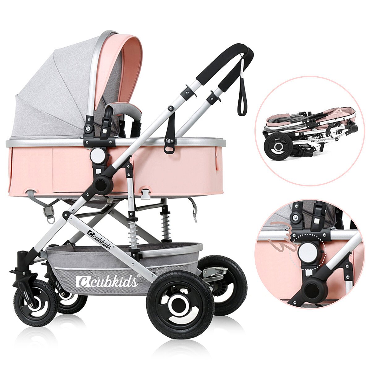 

Складная алюминиевая детская коляска для младенцев, детская складная коляска, люлька и детская коляска Авто