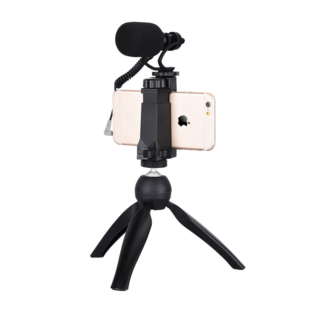 COMICA CVM-VM10-K2 Smartphone Video Rig with Cardioid Directional Video Microphone for iPhone 5 5C 5