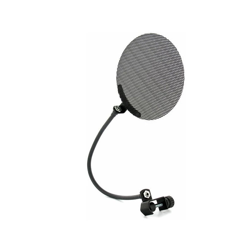 Alctron MA019B Filter Dual Layered Wind Screen With Enhanced Flexible Gooseneck Clip Stabilization Arm