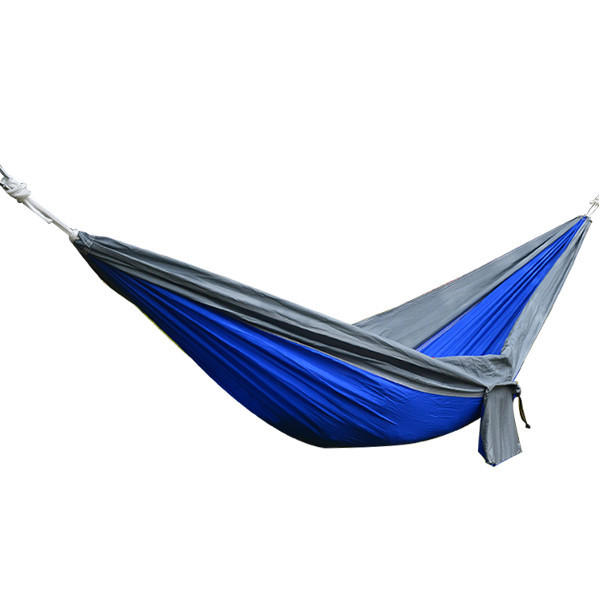IPRee ™ 270x140CM 캠핑 하이킹 여행을위한 휴대용 낙하산 해먹 나일론 더블 스윙 침대