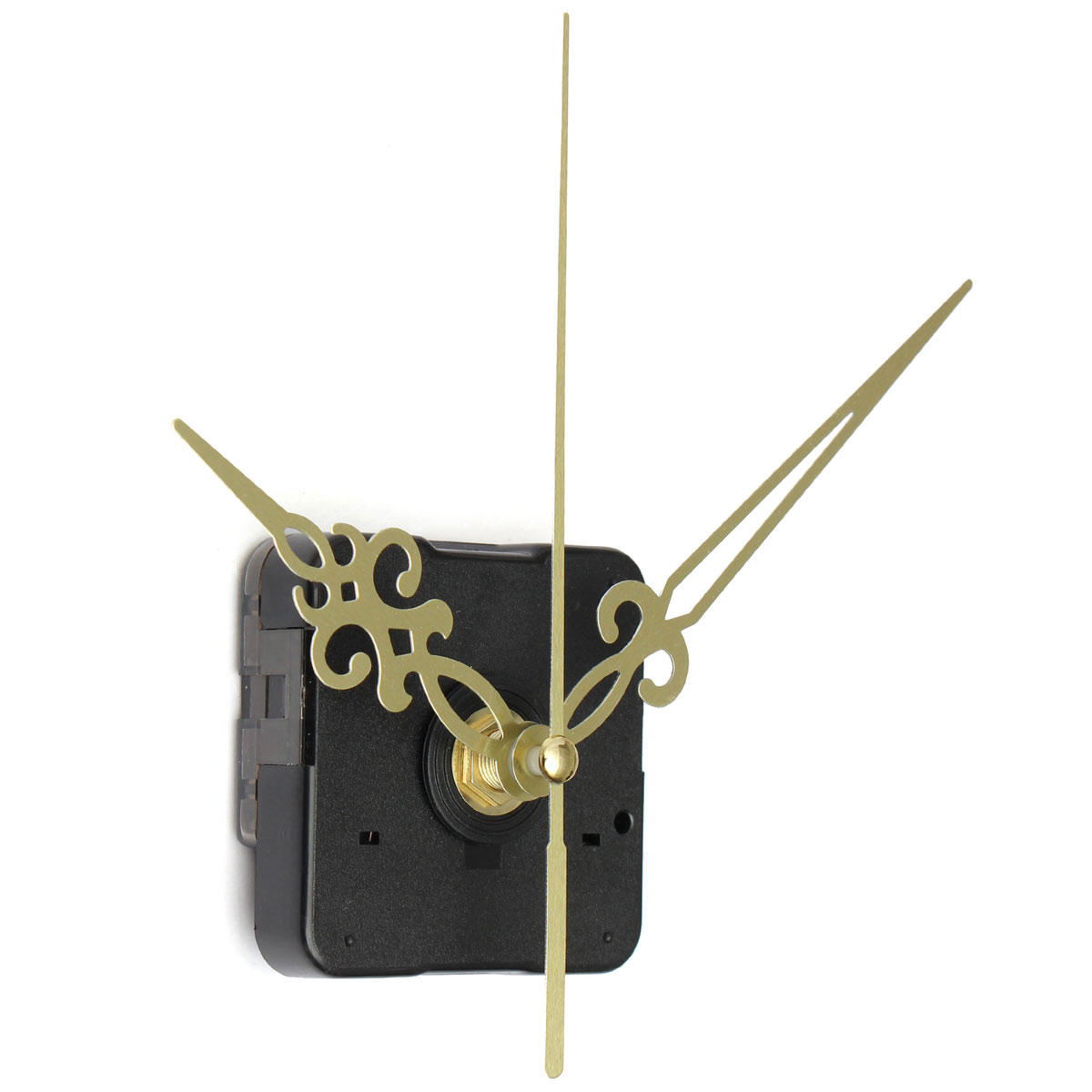 High Quality New Gold Hands Quartz Black Wall Clock Movement Mechanism Repair