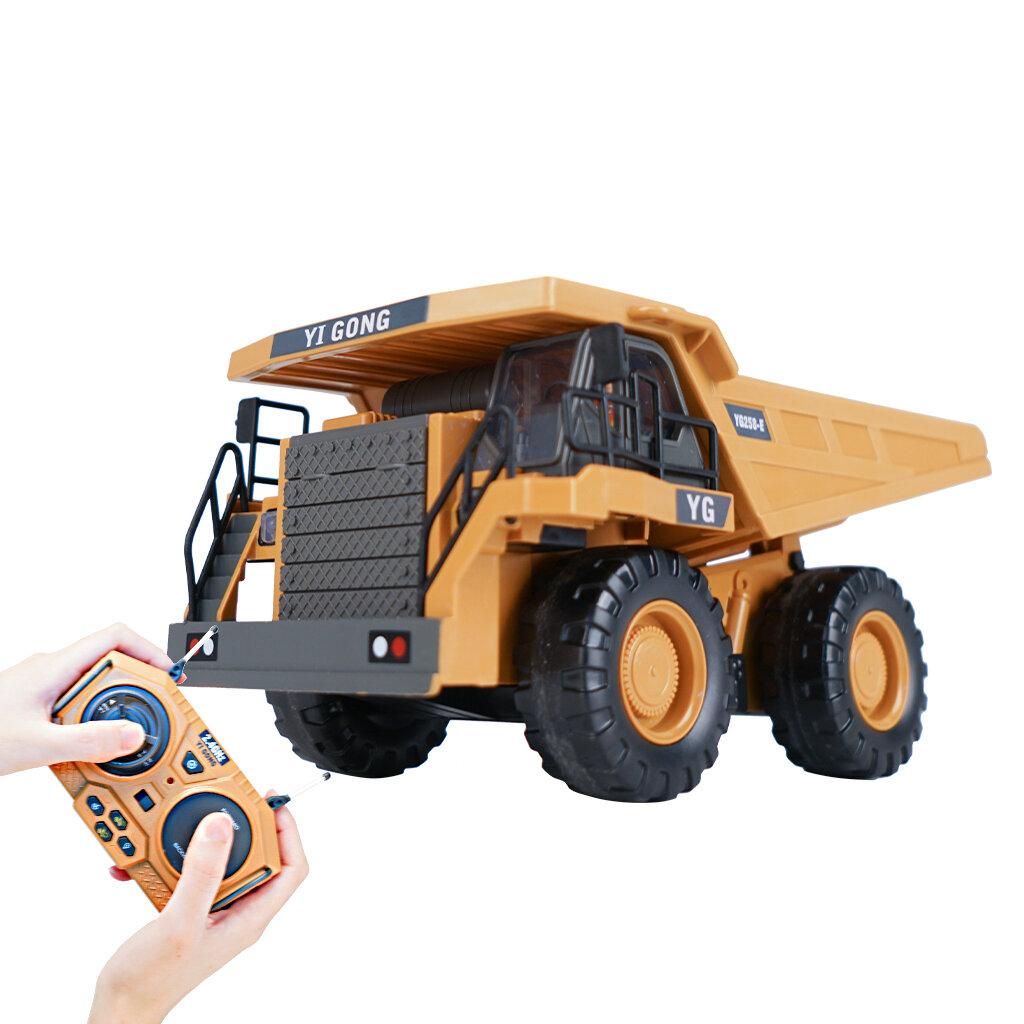 1048 RC Dump Truck 1/24 2.4GHz 9CH RC Car Construction Truck Engineering 40min Playing Time Vehicles with Light Music Gi