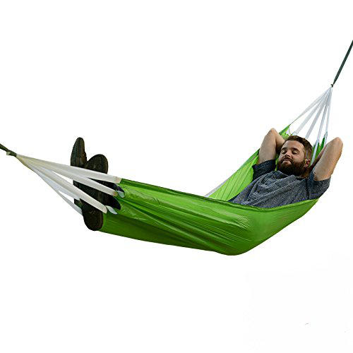 Naturehike Hamaca portátil simple y doble al aire libre Paracaídas Nylon Cama colgante de tela 