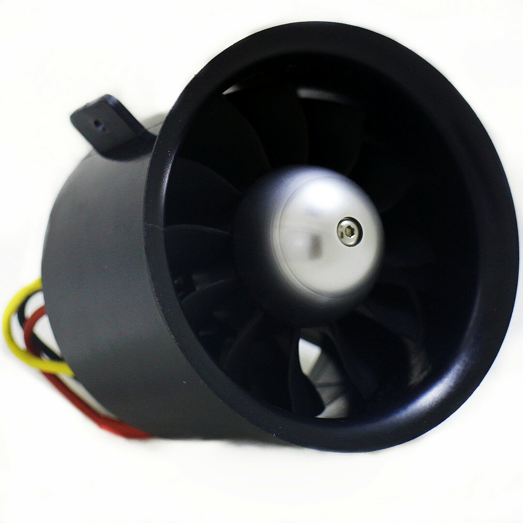 QTMODEL 70mm 12 Blade EDF Ducted Fan Met 6S 2300KV CW/CCW Outrunner Motor voor Jet Fixed Wing RC Vli