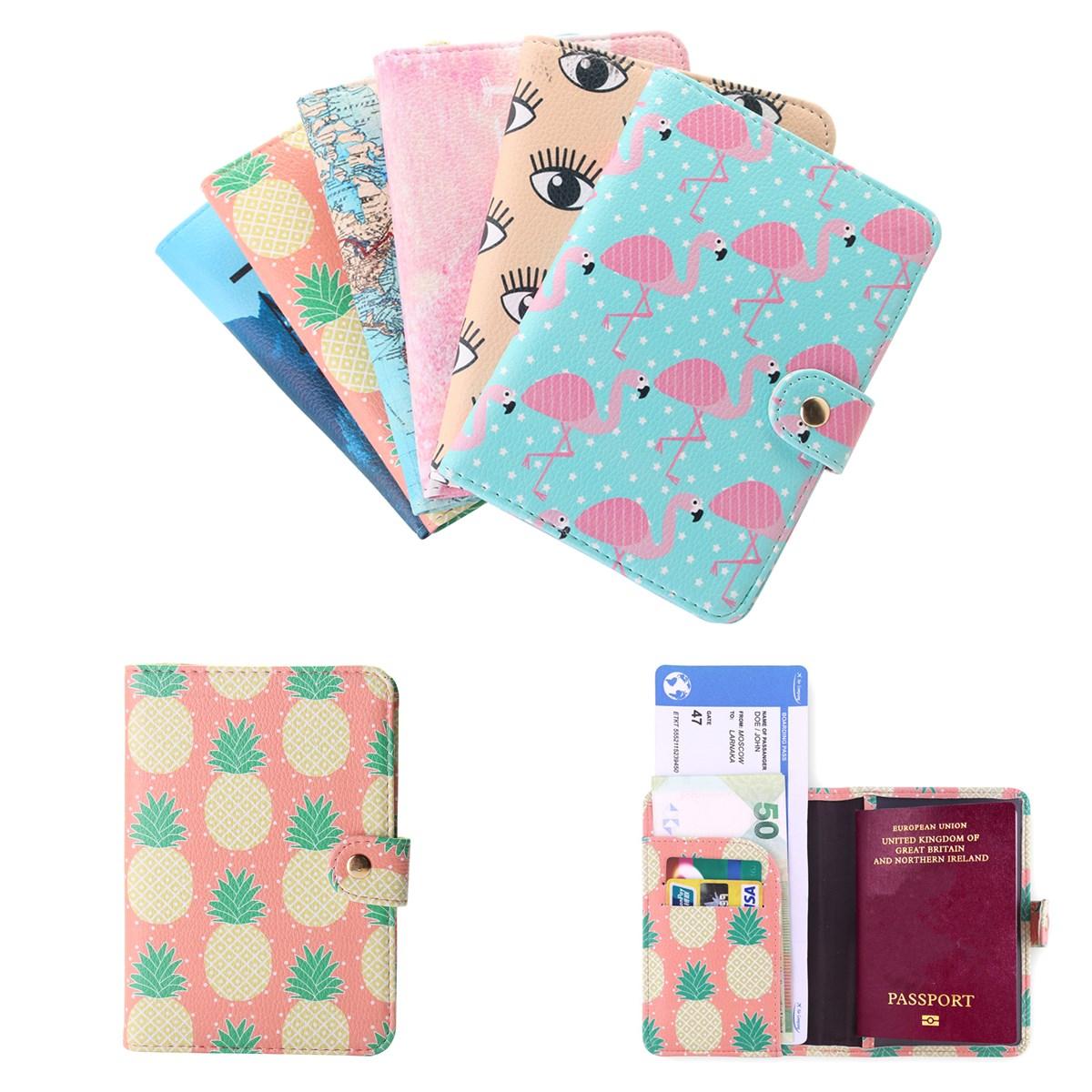 Travel PU Leather Passport Organizer Holder Card Case Protector Cover Wallet
