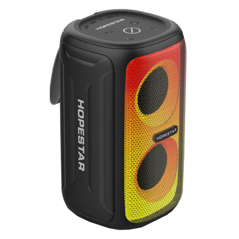 HOPESTAR Party 110mini bluetooth Speaker Portable Speaker RGB Colorful Lights HIFI Stereo Sound TWS 