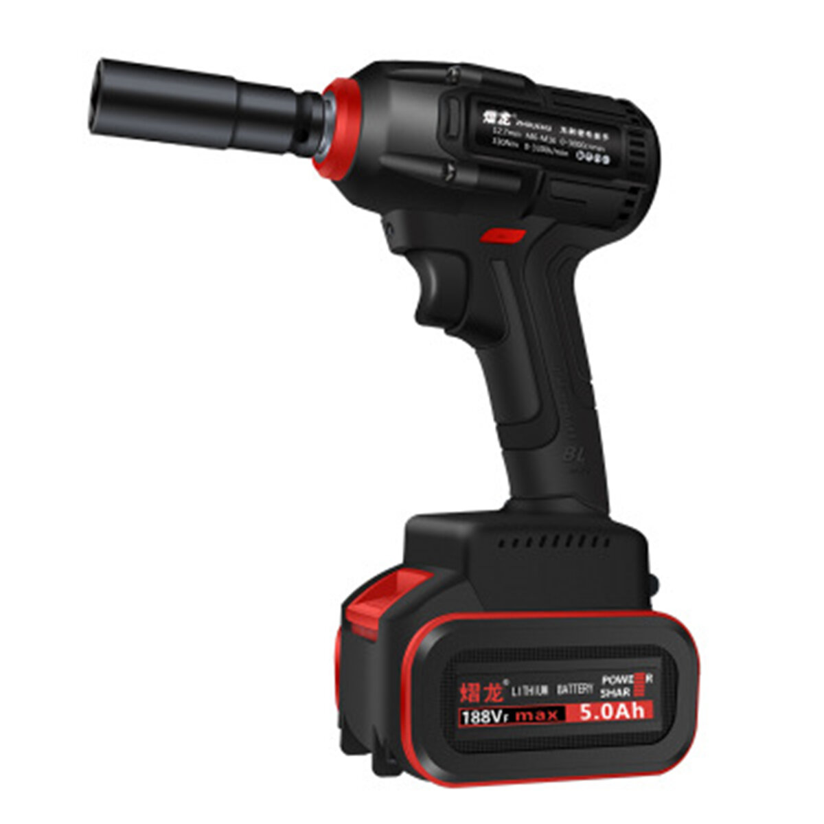 100-240V 21V Cordless Brushless Electric Wrench 800N.m Impact Wrench 20000mAh Recharge