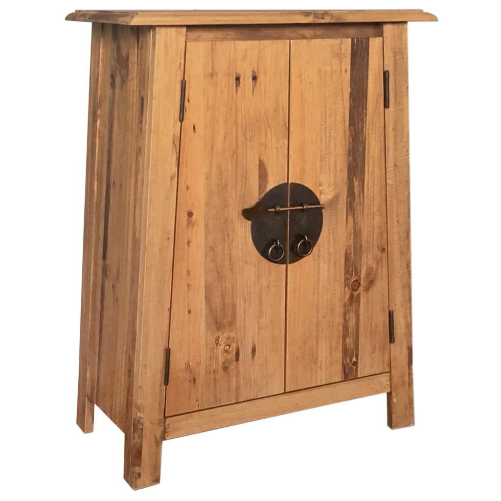 Bathroom Side Cabinet Solid Recycled Pinewood 23.2″x12.6″x31.5