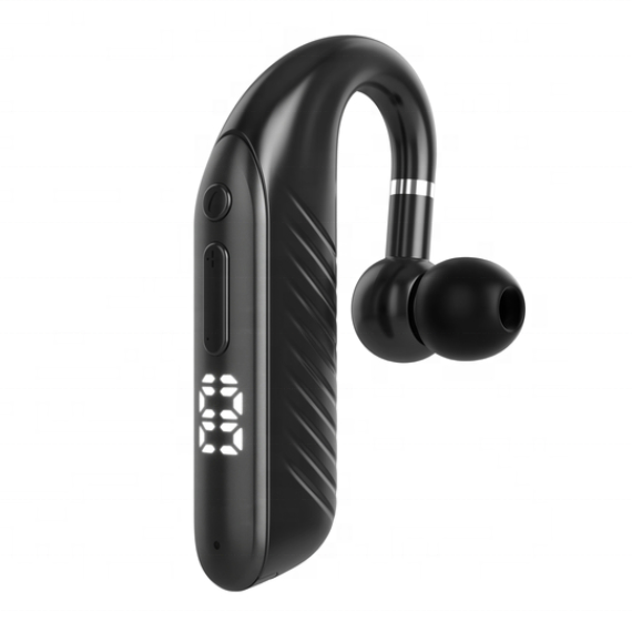 M6 TWS bluetooth 5.2 Earphone Single Earhook LED Display HIFI Music Earphone IPX6 Waterproof Headpho