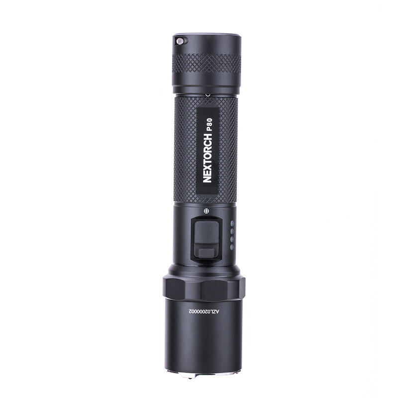 NEXTORCH P80 P9 LED 1300LM Flashlight Double Switch 4 Modes Type-C Rechargeable Waterproof Mini Pocket Tactical Torch