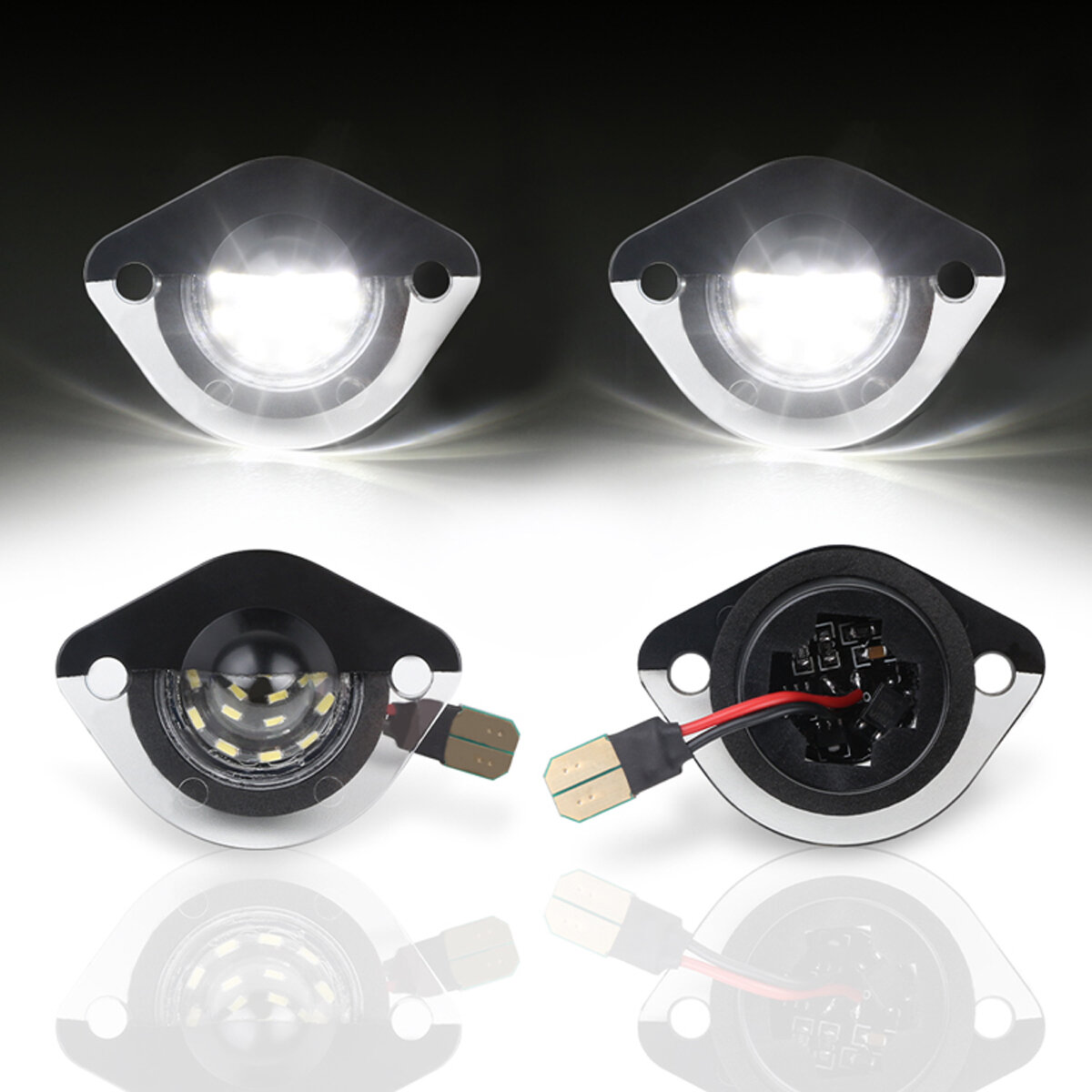 

2 ШТ. Белый SMD LED Задний номер лицензии Пластина Свет Лампа Для Ford Mustang 1994-2004