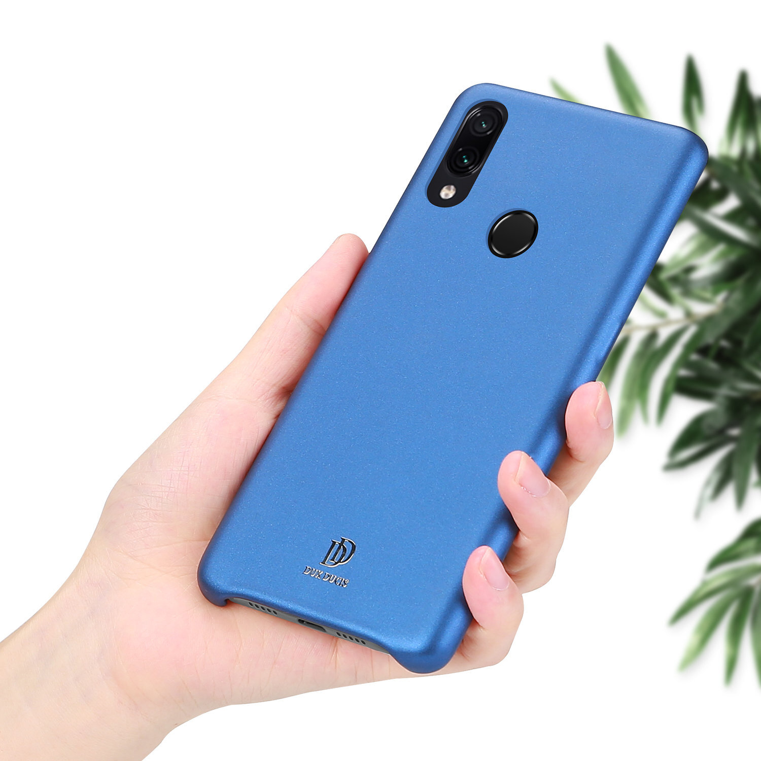 DUX DUCIS Smooth Touch Shockproof PU Leather&Silicone Soft Protective Case For Xiaomi Redmi 7 / Redmi Y3 Non-original