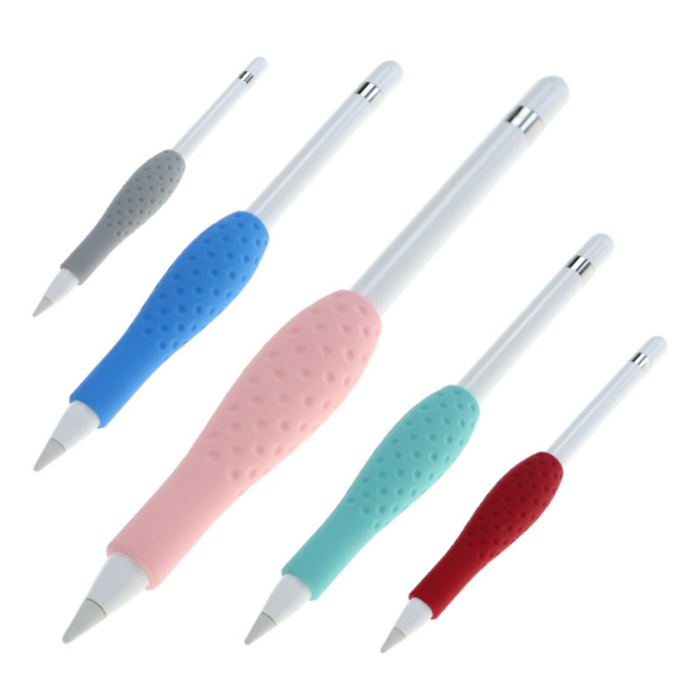 Korte Silica Gel Pen Case voor Apple Pencil Anti-fall Magnetische Split Etui voor Ipad Pencil